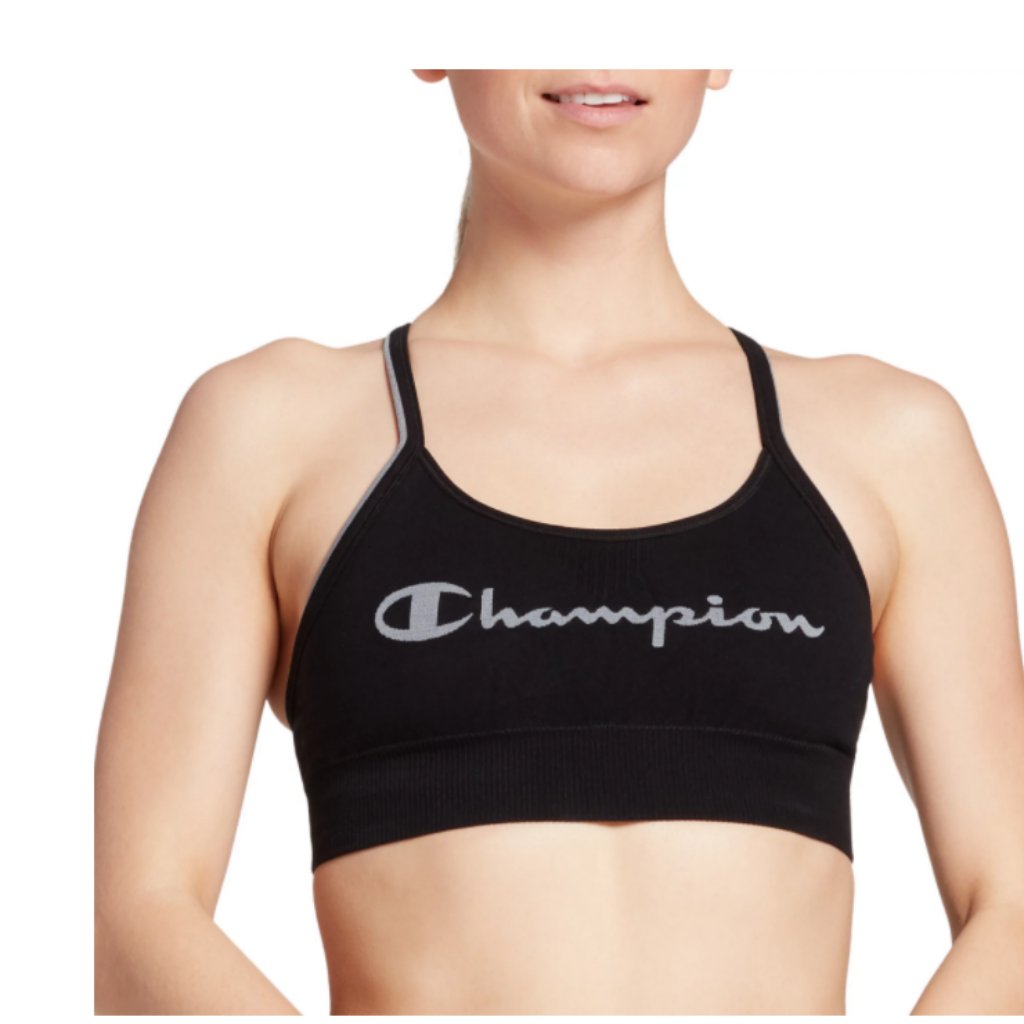New Champion Women's The Heritage Cami Sports Bra Black Sz Xs